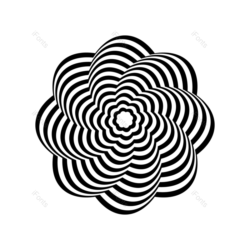 纹理图片,元素元素,黑白PNG,花朵免抠素材